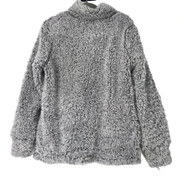 ORIGINAL WEATHERPROOF SWEATER LARGE VTG GRAY FUZZY COMFORTABLE PULLOVER JACKET - Picture 13 of 13